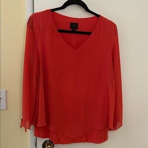 JM Collection Vibrant Red Blouse